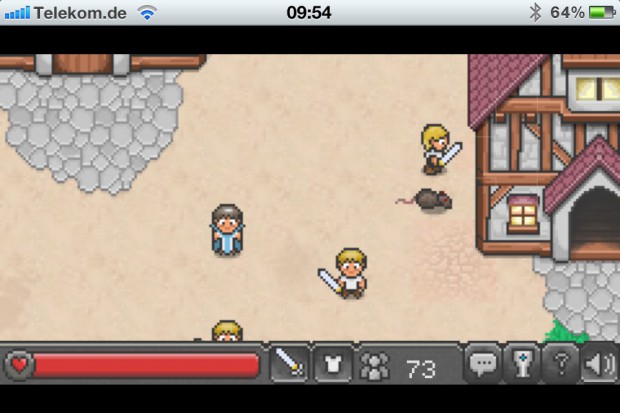 Browserquest auf einem iPhone 4S